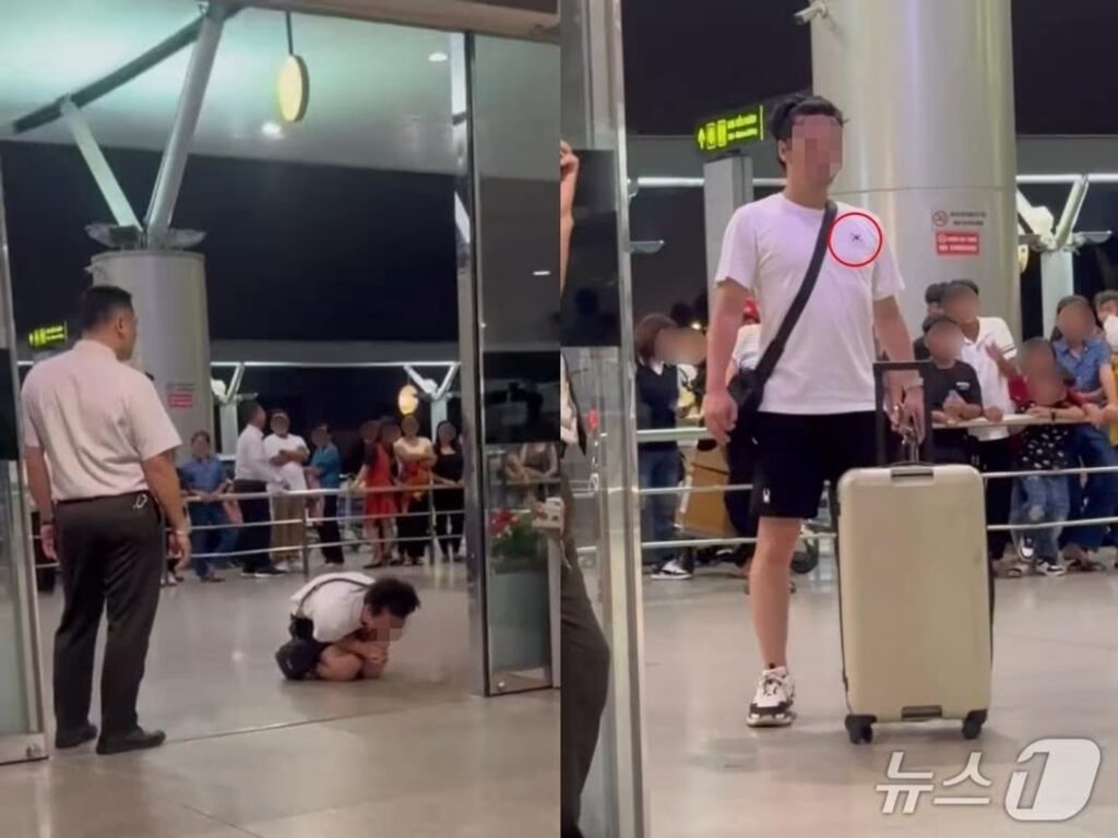 「太極旗Tシャツ」の韓国人男性、機内で公安に連行され号泣…ベトナム人女性への嫌がらせ疑惑