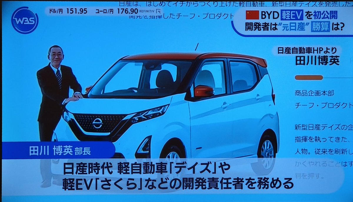 【X】中国 軽EV・BYD RACCOの開発責任者、元日産の人だった デイズやさくらの開発責任者を務める