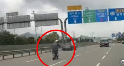 6車線の高速道路を爆走するキックボード…「全面禁止すべきだ」非難の声